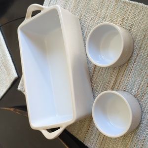 Giada de Laurentis Baking Loaf pan and ramekins